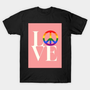 Peace and love - symbol for diversity and inclusion T-Shirt